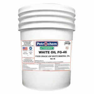 PETROCHEM WO FG-46-005 Hydraulic Oil, Mineral, 5 Gal, Pail, Iso Viscosity Grade 46, H1 Food Grade, Sae Grade 15W | CT7QHK 45VF89