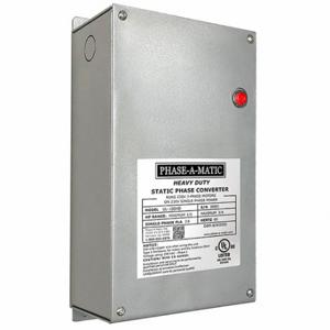 PHASE-A-MATIC UL-100HD Phase Converter, 208-230 VAC, 208-230 VAC, 15 A Input Amps, 3.2 A Output Amps, 2/3 | CT7QVA 787PK0