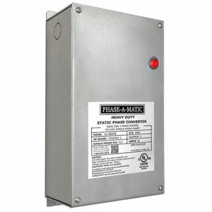 PHASE-A-MATIC UL-600HD Phase Converter, 208-230 VAC, 208-230 VAC, 30 A Input Amps, 15.2 A Output Amps, 2/3 | CT7QUC 787PK3