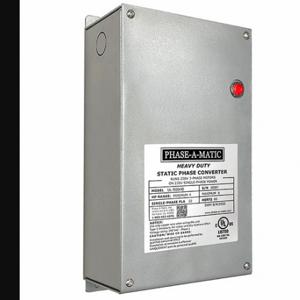 PHASE-A-MATIC UL-900HD Phase Converter, 208-230 VAC, 208-230 VAC, 50 A Input Amps, 22 A Output Amps, 2/3 | CT7QUZ 787PK4