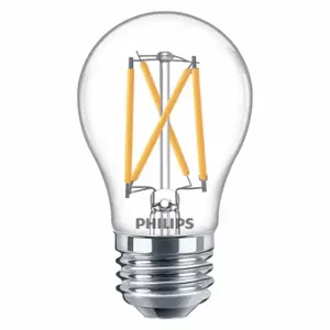 PHILIPS 5.5A15/PER/927-922/CL/G/E26/WGX1FB LED Bulb, A15, Medium Screw, 40W INC, 5.5 W Watts, 500 lm, LED | CT7RKH 54YP49