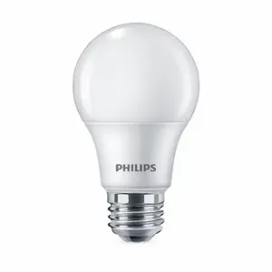 PHILIPS 8.5A19/LED/930/FR/P/ND 4/1FB LED Lamp Replacement, A19, Medium Screw, 60W INC/13W-15W CFL, 60 W Watts, 800 lm | CV3EBM 784ND5