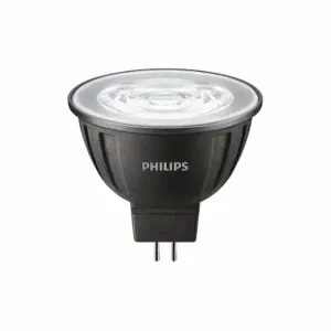 PHILIPS 8MR16/LED/827/F35/DIM 12V 10/1FB LED Bulb, MR16, 2-Pin, 8 W Watts, 600 lm, LED | CT7RMJ 494C75