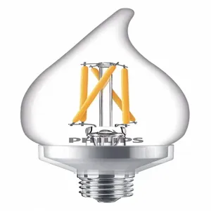 PHILIPS 929002295704 LED Bulb, Ba11, Candelabra Screw, 2700K Color, 600 lm, 6.6W, 120VAC | CH6NFN 55YD46