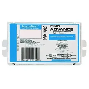 PHILIPS ADVANCE VEZ2Q26M2LDK Fluorescent Ballast, Dimming, 2 Lamp, 277 VAC, Programmed Start Type, 26W Lamp | CF6QAT