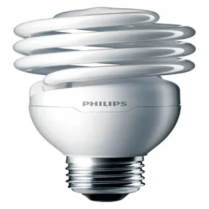 PHILIPS SBC-EL/mdTQS 9W T2 6/1 Screw-In Cfl Bulb, Spiral, Medium Screw, 550 Lm, 9W | CH6RKN 492Y85