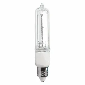 PHILIPS BC150Q/CL ETG Miniature Halogen Bulb, Halogen, T4, Miniature Candelabra Screw, 150W HAL | CT7RUG 492Z53