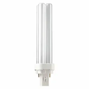 PHILIPS PL-C 18W/835/2P/ALTO 10PK Plug-In CFL Bulb, PL, PL-C, 2-P Inch, 2-Pin G24D-2 | CT7RAT 492Z01