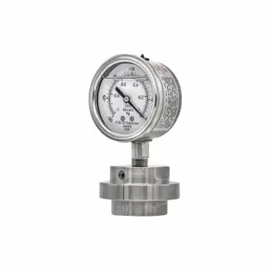 PIC GAUGES 301L254A/3JJJ100 Pressure Gauge With Diaphragm Seal, 30 To 0 Inch Hg, 301L/3Jjj, 2 1/2 Inch Dial, Glycerin | CT7TQV 54XN63