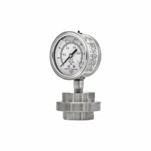 PIC GAUGES 301L254B/3JJJ100 Pressure Gauge With Diaphragm Seal, 0 To 15 Psi, 301L/3Jjj, 2 1/2 Inch Dial, Glycerin | CT7TQC 54XN64