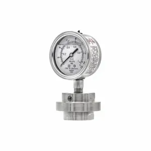 PIC GAUGES 301L254B/3JJJ200 Pressure Gauge With Diaphragm Seal, 0 To 15 PSI, 301L/3Jjj, 2 1/2 Inch Dial, Glycerin | CT7TQD 54XN74