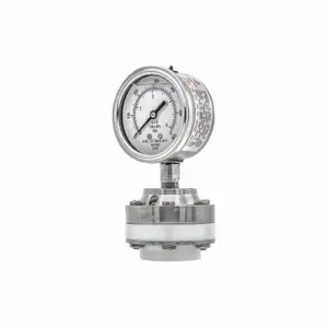 PIC GAUGES 301L254D/1JTT100 Pressure Gauge With Diaphragm Seal, 0 To 60 Psi, 301L/1Jtt1, 2 1/2 Inch Dial, Glycerin | CT7TQU 54XN84