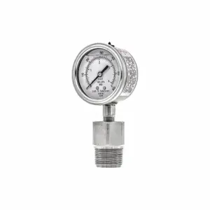 PIC GAUGES 301L254D/5JJJA00 Vacuum Gauge With Diaphragm Seal, 0 To 60 PSI, 301L/5Jjj, 2 1/2 Inch Dial, Glycerin | CT7TUA 54XN58