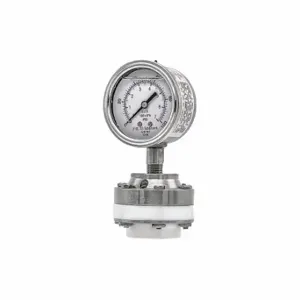 PIC GAUGES 301L254E/1JTT100 Pressure Gauge With Diaphragm Seal, 0 To 100 Psi, 301L/1Jtt1, 2 1/2 Inch Dial, Glycerin | CT7TPZ 54XN85