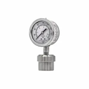 PIC GAUGES 301L254F/0JJJ100 Pressure Gauge With Diaphragm Seal, 0 To 160 Psi, 301L/0Jjj, 2 1/2 Inch Dial, Glycerin | CT7TQE 54XN68