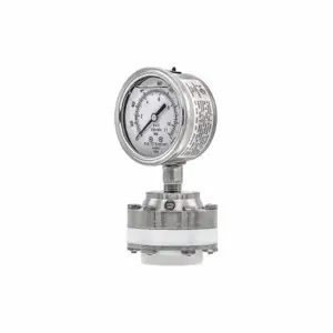 PIC GAUGES 301L254F/1JTT100 Pressure Gauge With Diaphragm Seal, 0 To 160 Psi, 301L/1Jtt1, 2 1/2 Inch Dial, Glycerin | CT7TQG 54XN86