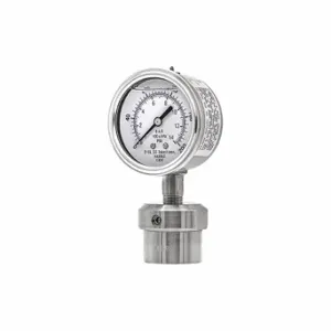 PIC GAUGES 301L254G/0JJJ200 Pressure Gauge With Diaphragm Seal, 0 To 200 Psi, 301L/0Jjj, 2 1/2 Inch Dial, Glycerin | CT7TQJ 54XN79