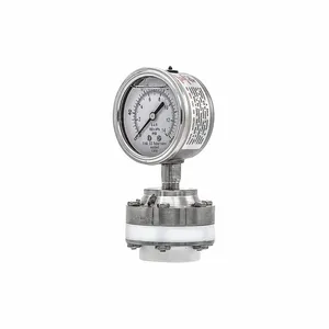 PIC GAUGES 301L254G/1JTT100 Pressure Gauge With Diaphragm Seal, 0 To 200 Psi, 301L/1Jtt1, 2 1/2 Inch Dial, Glycerin | CT7TRL 54XN87