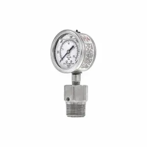 PIC GAUGES 301L254H/5JJJA00 Pressure Gauge With Diaphragm Seal, 0 To 300 Psi, 301L/5Jjj, 2 1/2 Inch Dial, Glycerin | CT7TRH 54XN62