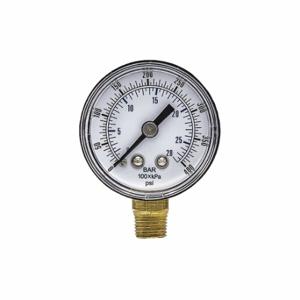 PIC GAUGES SEP-101D-158I Industrial Pressure Gauge, 0 To 400 PSI, 1 1/2 Inch Dial, 1/8 Inch Npt Male, Copper | CT7TLP 54XP47