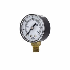 PIC GAUGES SEP-101D-204C-BSPT Industrial Pressure Gauge, 0 To 30 PSI, 2 Inch Dial, 1/4 Inch Npt Male, Copper, Steel | CT7TKT 54XP08