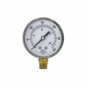 PIC GAUGES SEP-101D-254H-BSPT Industrial Pressure Gauge, 0 To 300 PSI, 2 1/2 Inch Dial, 1/4 Inch Npt Male, Copper | CT7TLB 54XP21