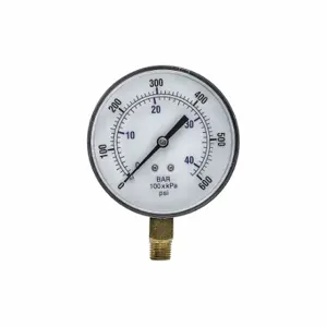 PIC GAUGES SEP-101D-354K Industrial Pressure Gauge, 0 To 600 PSI, 3 1/2 Inch Dial, 1/4 Inch Npt Male, Copper | CT7TNX 54XP53