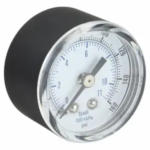 PIC GAUGES SEP-102D-158F-BSPT Industrial Pressure Gauge, 0 To 160 PSI, 1 1/2 Inch Dial, 1/8 Inch Npt Male, Center Back | CT7THP 54XP27