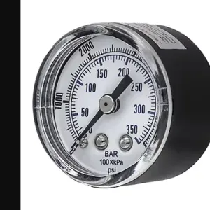 PIC GAUGES SEP-102D-158R Industrial Pressure Gauge, 0 To 5000 Psi, 1 1/2 Inch Dial, 1/8 Inch Npt Male, Center Back | CT7TLW 54XP65