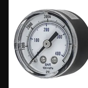 PIC GAUGES SEP-102D-158S Industrial Pressure Gauge, 0 To 6000 Psi, 1 1/2 Inch Dial, 1/8 Inch Npt Male, Center Back | CT7TMN 54XP66