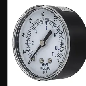 PIC GAUGES SEP-102D-254F-BSPT Industrial Pressure Gauge, 0 To 160 Psi, 2 1/2 Inch Dial, 1/4 Inch Bspt Male, Center Back | CT7THQ 54XP42