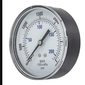 PIC GAUGES SEP-102D-354P Pressure Gauge, 0 To 3000 Psi Range, 1/4 MNPT, +/-3-2-3% Gauge Accuracy | CH6RMC 54XP79