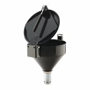 PIG DRM1127-BK-NPT Drum Funnel, Latching/Lockable, Black/Black, No Flame Arrester, 11 1/4 Inch X 15 In | CT7TYY 452K61