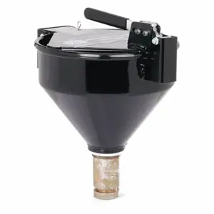 PIG DRM1128-BK-NPT Drum Funnel, Latching/Lockable, Black/Black, No Flame Arrester, 11 1/4 Inch X 15 In | CT7UAF 45GN87