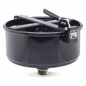 PIG DRM1210-BK Drum Funnel, Latching/Lockable, Black/Black, No Flame Arrester, 16 1/2 Inch X 13 1/4 In | CT7UAC 45GN85