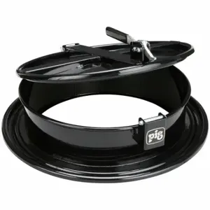 PIG DRM1212-BK Drum Funnel, Latching/Lockable, Black/Black, No Flame Arrester, 23 3/4 Inch X 6 3/4 In | CT7TZA 45GN82