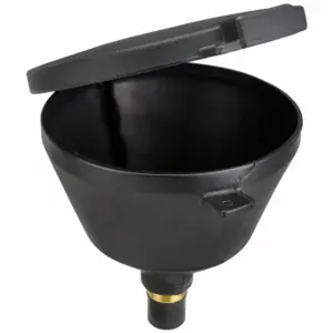 PIG DRM1680-BK Drum Funnel, Lockable, Black/Black, No Flame Arrester, 9 Inch X 13 7/8 Inch, 2 Inch Dia | CT7TZV 493W71