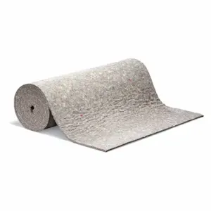 PIG MAT1204 Oil Water Filter Mat Roll, Oil, 3 ft W x 25 ft Length, Poly Bags, Gray | CT7UDR 54XK79