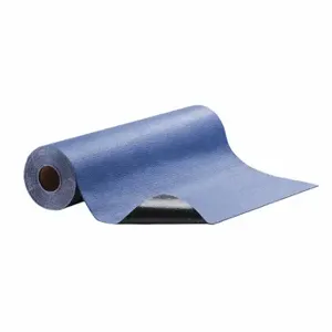 PIG MAT3210-BL Absorbent Roll, 32 Inch x 10 ft, 5 Gallon Volume Absorbed per Packg, Blue, 5 Pack | CT7TUG 452L34