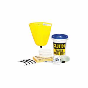 PIG TLS669-YW Pipe Leak Diverter Bucket Kit, 18 Inch Dia, Straps Leak Diverter Mounting, Polyester/PVC | CT7UFT 30PY18