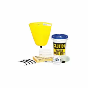 PIG TLS669-YW Pipe Leak Diverter Bucket Kit, 18 Inch Dia, Straps Leak Diverter Mounting, Polyester/PVC | CT7UFT 30PY18