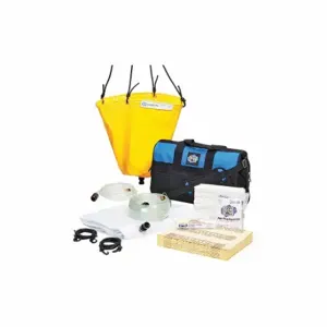 PIG TLS671 Leak Diverter Combination Kit, 5 ft x 5 ft, Straps Leak Diverter Mounting, Polyester/PVC | CT7TWH 30PY20