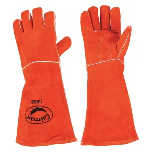 PIP 1468 Welding Protection Gloves, L, Orange, Pair | CL8UZW