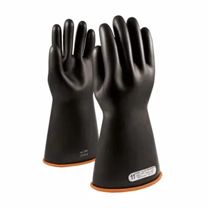 PIP 155-1-14/11 Electrical Safety Leather Cover Gloves, 11 Inch Size, Pair | CL8VRQ