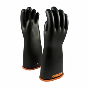 PIP 155-4-16/10 Electrical Safety Leather Cover Gloves, 10.5 Inch Size, Pair | CL8VUK