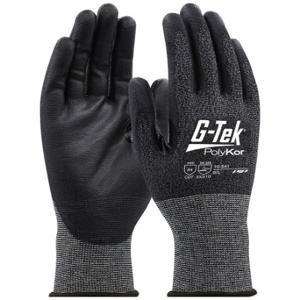 PIP 16541XL Knit Gloves, Size XL, Ansi Cut Level A4, Palm, Dipped, Polyurethane, Ray, 1 Pair | CR3MMU 800T87