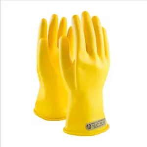 PIP 170-00-11/7 Electrical Safety Leather Cover Gloves, 7 Inch Size, Yellow, Pair | CL8WUW