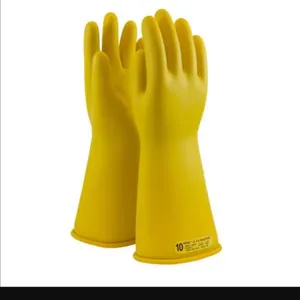 PIP 170-2-14/9 Electrical Safety Leather Cover Gloves, 9 Inch Size, Yellow, Pair | CL8WVL