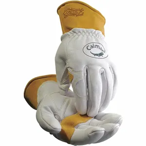 PIP 1871-4 Welding Protection Gloves, M, Gold, Pair | CL8WYA