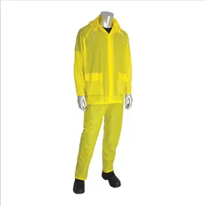 PIP 201-100X4 Protective Clothing Rainwear Suit, 4XL, Yellow, Each | CL8XUV